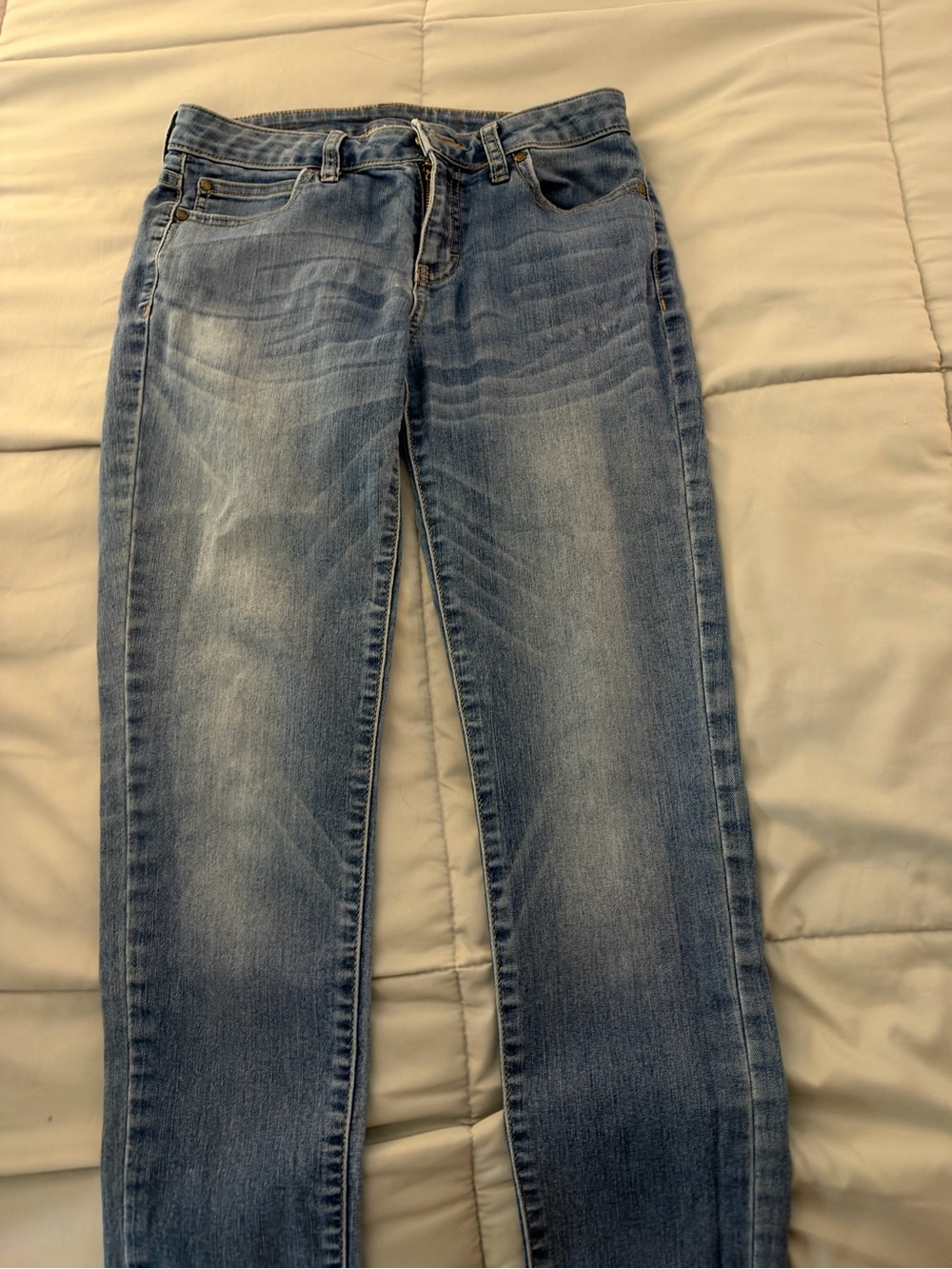 Jennifer Lopez Light Blue Straight Leg Jeans